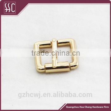 gold roller metal buckle,high level zinc alloy straps buckle