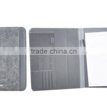 A4 wholesale portfolio A4 promotional PU leather portfolio stationery