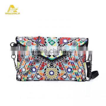 2016 fashion Customized indian handmade banjara cotton clutch bag