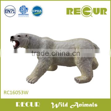 2016 Recur toy plastic polar bear toy plush polar bear toy wild animal toy