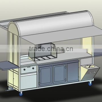 Factory price stainless steel coffee cart