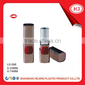 Empty customize color lipstick tube with button