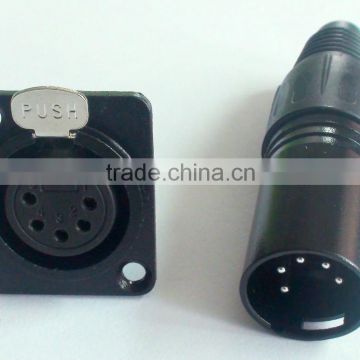 5pin XLR connecotor male and female