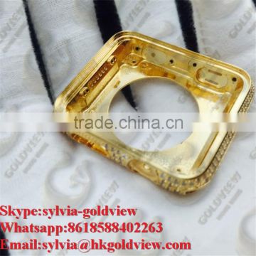For apple watch phone housing rose gold and gold, watchband 18k gold housing, for apple watch phone,for apple smart watch