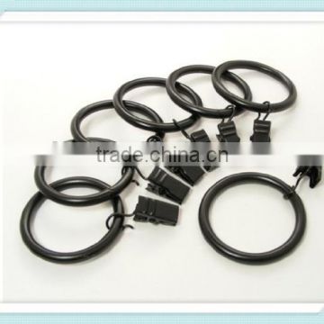 Anello Premium Drapery Clip Rings Extra Thick Set of 14pcs Black