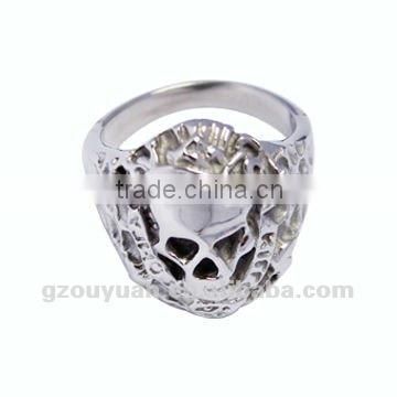 Popular Sell Men's 316 L Stainless Steel Skull Military Ring
