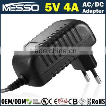 5V 4A Power Adapter 5V AC DC Adapter 20W Switching Power Supply 100V-240V