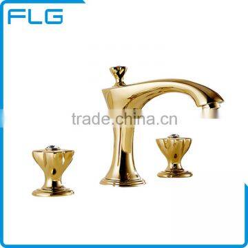 New style popular Dual hole Good Selling Brass Basin Faucet