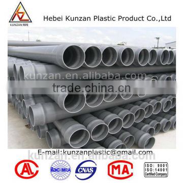 Grey 4 inch pvc drainage pipe manufacturer cheapest price $0.89 per meter