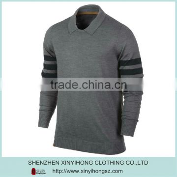 hot selling mens brands polo collar gym Knitwear