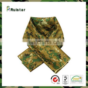 100% cotton camouflage scarf for mens