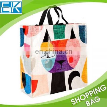 custom PP woven Eco-friendly shopping bags wholesale