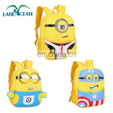 New Arrival 3D cartoon Minions backpack