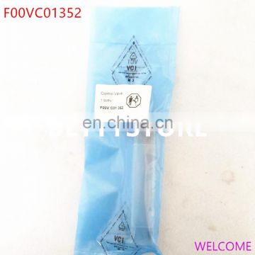 Good quality common rail injector control valve F00VC01352 for injector 0445110274 , 0 445 110 275 made in China