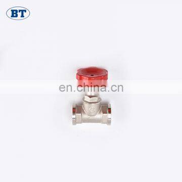 BT4017 best prices stainsteel brass kitz gate valve with red handle