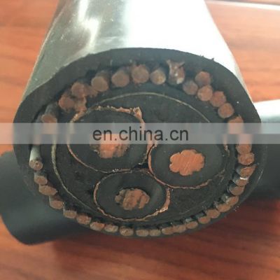 3x6 3x10 3x25mm2 pvc/xlpe insulated steel wire armoured Aluminum power cable