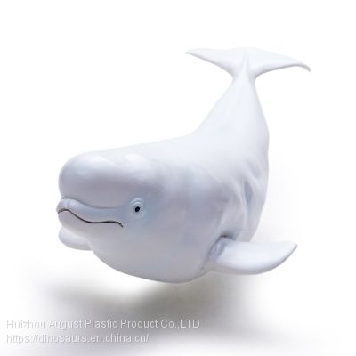 Factory Direct Sale Soft PVC Ocean Animal Figure Gift Toy Delphinapterus leucas