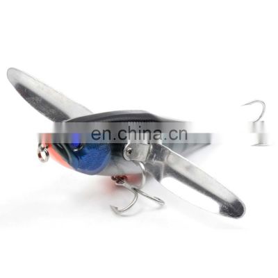 12cm 34g 5 colors 3D Bionic eyes  Saltwater Fish Baits with Treble Hooks and Stainless Steel Wings Floating  Popper Bait Fishing