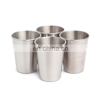 Stainless Steel Cups Shatterproof Pint Drinking Cups Metal Drinking Glasses for Kids and Adults