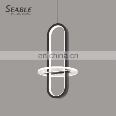 New Listed Indoor Decoration Aluminum Acrylic Hotel Bedroom 24W 48W Modern LED Chandelier Lamp