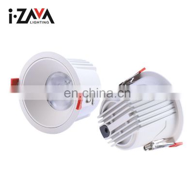Anti-glare Office Residence Ceiling Recessed 12watt 20watt 25watt 40watt 50watt Led Down Lamp