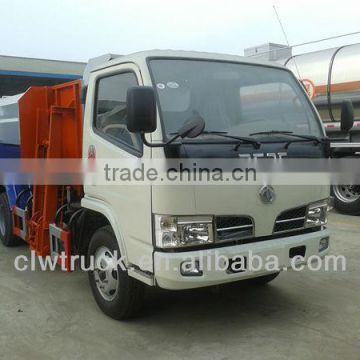 Dongfeng 5M3 hang dustbin garbage truck