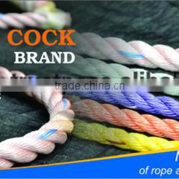 PP / Polypropylene twisted rope 3 strands diameter 3.0MM - 60.0MM