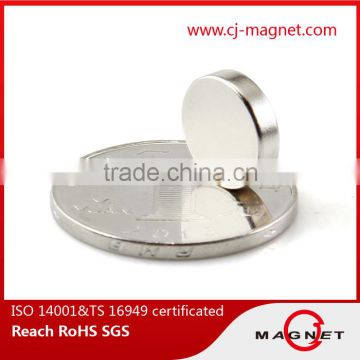 Neo magnet china suppliers with zinc-coated N38UH