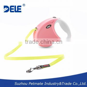 3m/9.8ft small size retractable dog leash with fluorescent tape leash