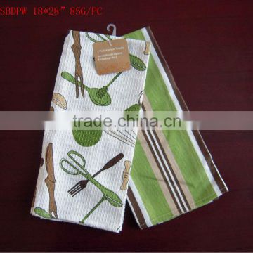 2pcs cotton printed tea towel