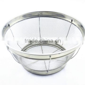 Stainless steel high quality wire reinforced mesh basket