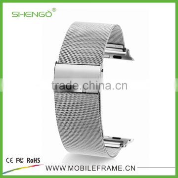 Shengo High Quality Genuine Stainless Steel Watch Strap For Apple Watch With Band Adapter 38mm 42mm