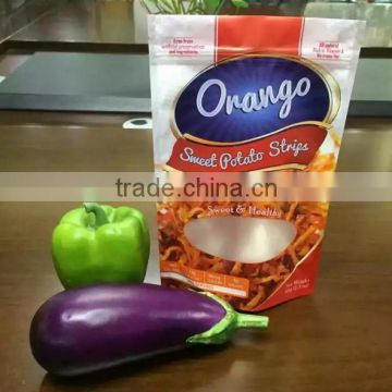 plastic composite bag for snack with suction nozzle