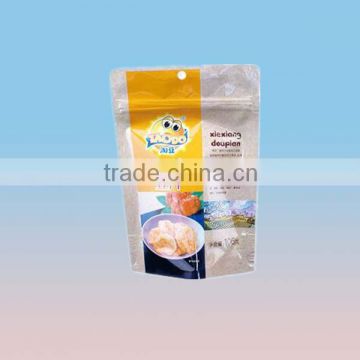 Food packing bottom gusset zipper pouches with factory price