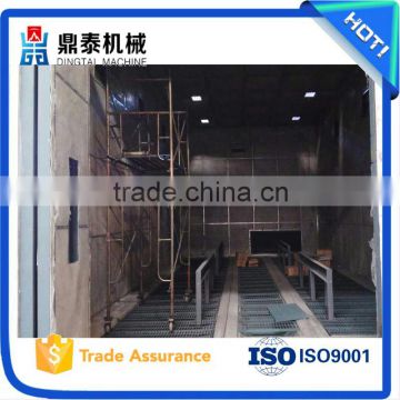 High operational safety sand blasting room, used in bridge structures