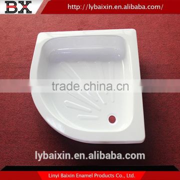 Hot sale top quality best price die enameled steel shower tray,deep shower trays,wet room shower trays