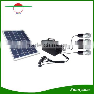 Indoor and Outdoor 5W 10W 30W 30W Portable Mini Solar System with Mobile Charger
