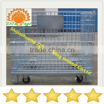 steel wire mesh storage cage for warehouse