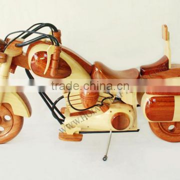 MOTORCYCLE WOODEN CRAFT, Haley-Davidson motobike - Handicraft product