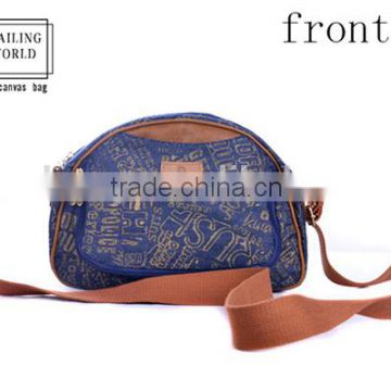 Classical Chinese handmade folk style ladies canvas messenger bag
