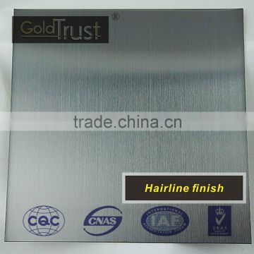 304 HL/hairline designer stainless steel sheet for decoration
