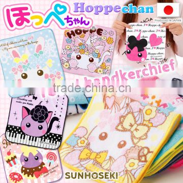 Multipurpose 100% cotton Hoppe-chan Japanese handkerchief for everyday use