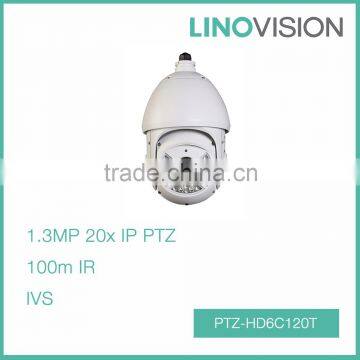 1.3Mp HD 20x Cost-effective 100m IR Network PTZ Dome Camera