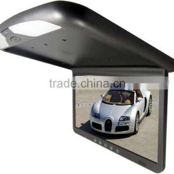 Led 18.5" roof mounted tft car flip down monitors with remote control