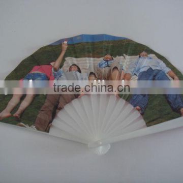 4c printed promotion folding paper fan
