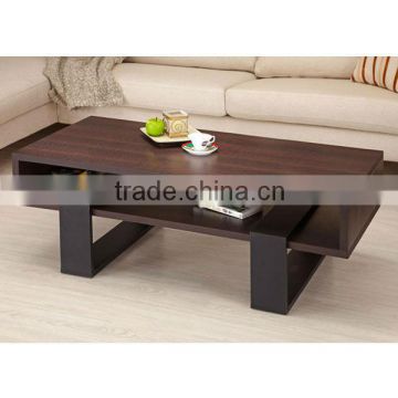 Morgan Dark Walnut Finish Modern Style Coffee Table