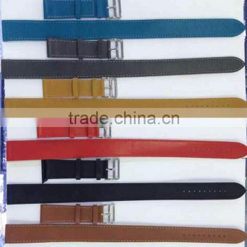 Luxury Genuine Leather Band Strap Stainless Steel Buckle Adapter Belt For Apple Watch 42 mm 38mm