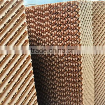 Brown evaporative cooling pad for chicken house and greenhouse