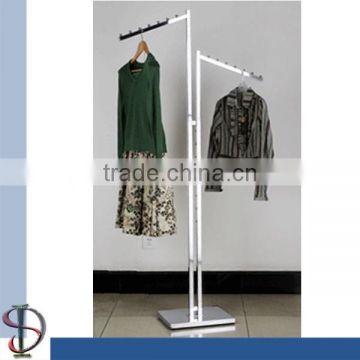 2-ways Garment Display Stand with Sloping Arm Rack