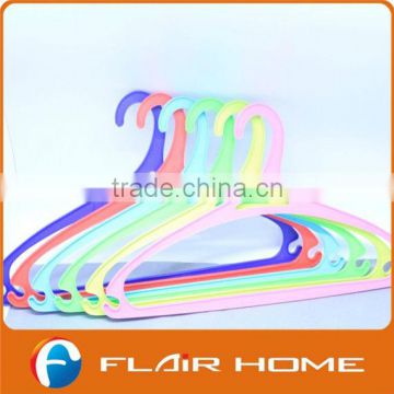 color plastic coat hangers with peg clip pins